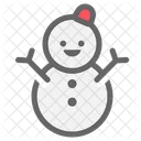 Schneemann Weihnachten Symbol