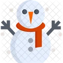 Schneemann Schnee Weihnachtsdekoration Icon