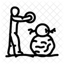 Schneemann bauen  Symbol