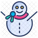 Weihnachten Schneemann Winter Icon