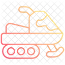 Schneemobil Transport Fahrzeug Symbol