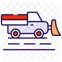 Schneepflug Fahrzeug LKW Symbol