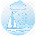 Hagelsturm Regenschauer Hagelwetter Symbol