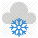 Wolke Schneeflocke Symbol