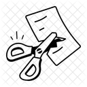 Schneiden Schere Papier Icon