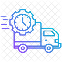 Schnelle Lieferung Lieferung LKW Symbol