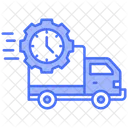 Schnelle Lieferung Lieferung LKW Symbol