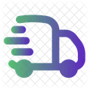 Schnelle Lieferung LKW Logistik Symbol