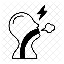 Schnelle Atmung  Symbol