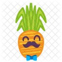 Schnurrbart Ananas  Symbol