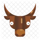 Schockierender Stier Stier Schockierend Symbol