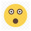 Schockiert Emoji Gesicht Icon