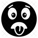 Geschocktes Emoji Geschockter Ausdruck Emotag Symbol
