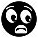 Geschocktes Emoji Geschockter Ausdruck Emotag Symbol