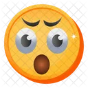 Geschockter Emoji  Symbol