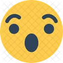 Schockiertes Gesicht Uberrascht Wow Symbol