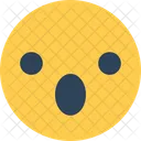 Schockiertes Gesicht Uberrascht Wow Symbol