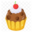 Schokoladen-Cupcake  Symbol