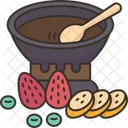 Schokoladenfondue  Symbol