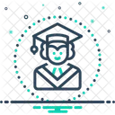 Scholar Diploma Graduation Icon