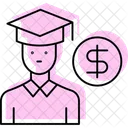 Scholarship Color Shadow Thinline Icon Icon