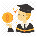 Scholarship Graduation Education Fund Icon