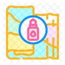 Geringe Auswirkung Farbstoffe Symbol