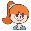 Susses Madchen Kind Kind Symbol