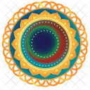 Schönes Rangoli  Symbol