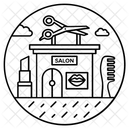 Schönheitssalon  Symbol