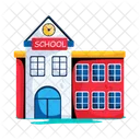 School School Building Educational Institute Icon