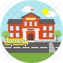 School Building Education Icon