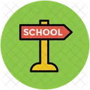 School Direction Board Icon