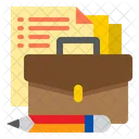 School Pencil Bag Icon