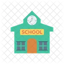 School Building Estate Icon