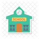 School Building Estate Icon