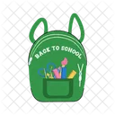 School Bag Back To School Backpack Icon
