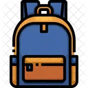 School Bag Backpack Luggage Icon