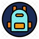 School Bag Backpack Study Icon