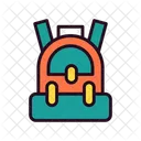 School Bag Student Life Backpack Icon