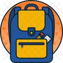 School Bag Backpack Pack Icon