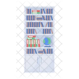 School bookcase  Icon