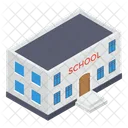 School Building Condominium Educational Institute Icon