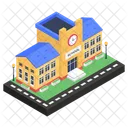 School Building Educational Institute Building Icon