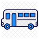 School Bus Canvas Painting Icon