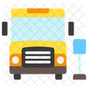 School Bus Bus Vehicle 아이콘