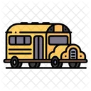 School School Bus Public Transport Icon