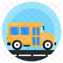 Vehicle Transport School Bus Icon
