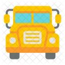 School Bus Transportation Yellow Icon