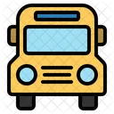 Shool Bus Transport Vehicle Student Icon